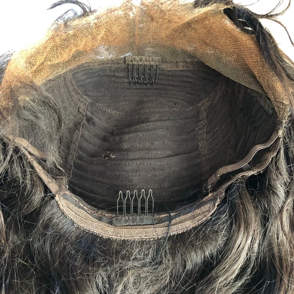 27” Choc Brown Human Hair Wig lace Front